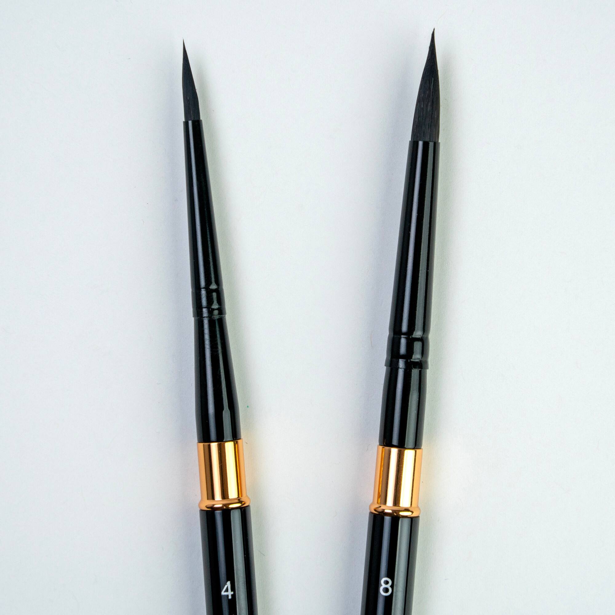 Silver Brush Limited Black Velvet® Large Travel Round Brushes Set